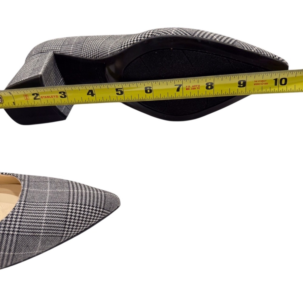 Nine West Plaid Block Heel Pumps. Sz 8 1/2. Preppy, Academia, Office, Classic. - Picture 7 of 10